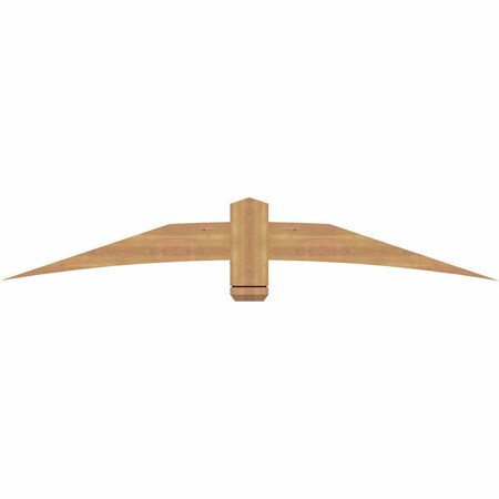 Ekena Millwork Bellingham Timber Gable Bracket, Western Red Cedar, 72"W x 12"H x 1 1/2"D x 5 1/2"F, 4/12 Pitch GBW072X12X0206BEL00SWR